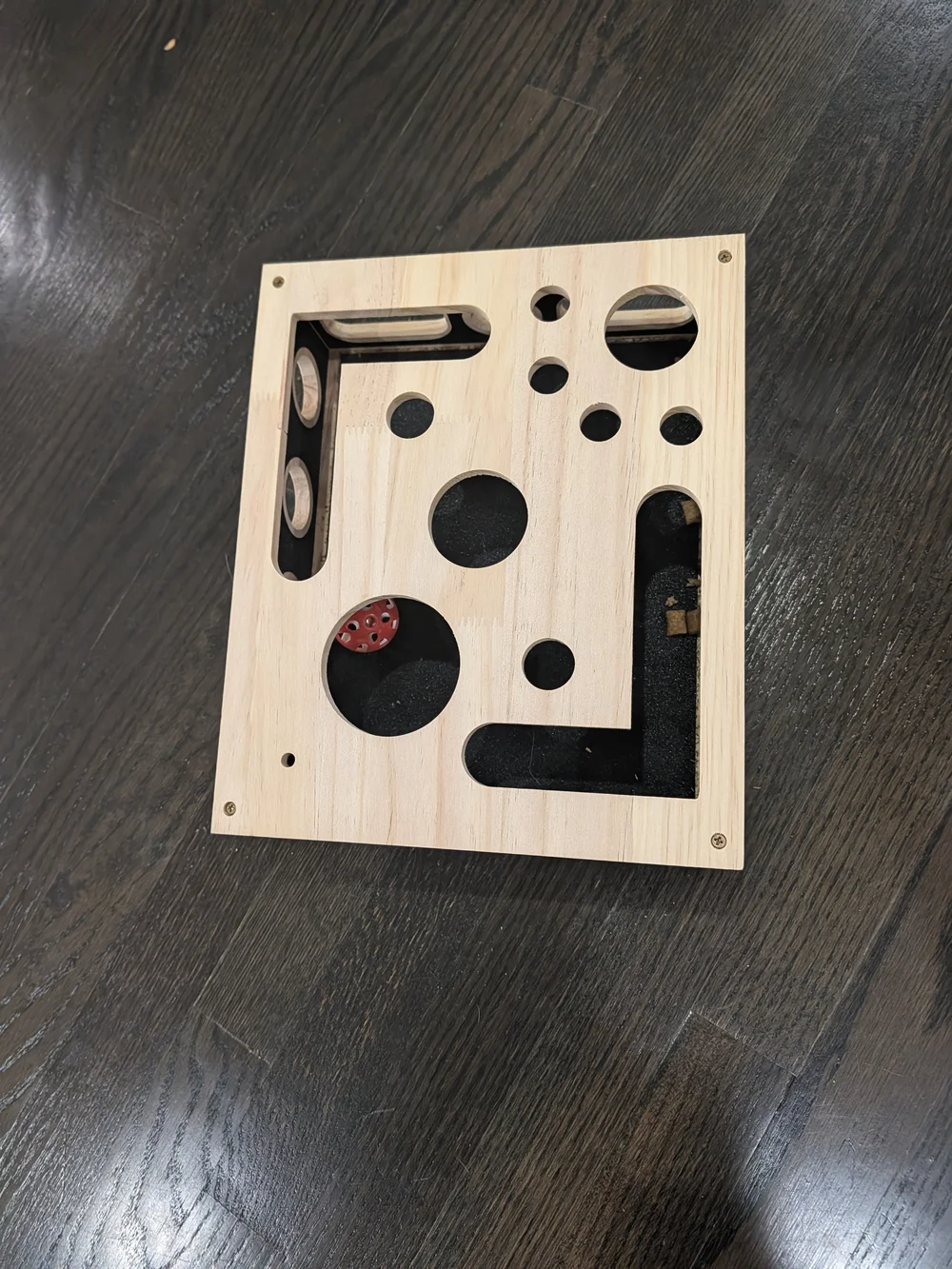 Wooden Cat Scratcher Puzzle Emory Board & Claw Care Toy